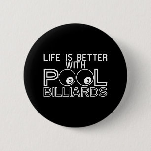 Cueist Chalk Stick Billiards Rack Snooker Players 6 Cm Round Badge