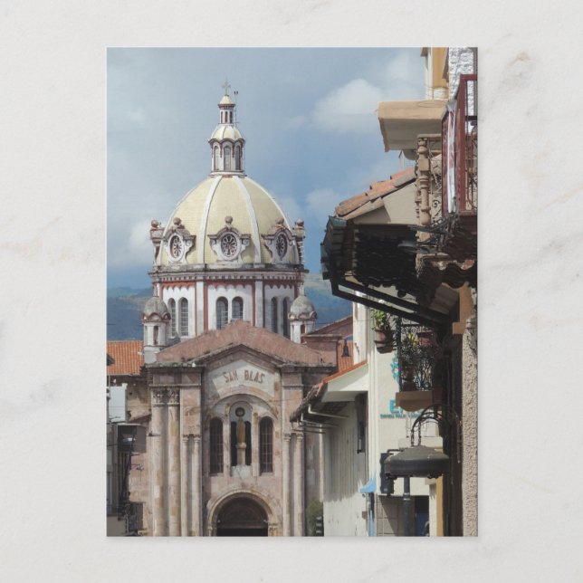 Cuenca Ecuador - Iglesia de San Blas Postcard (Front)