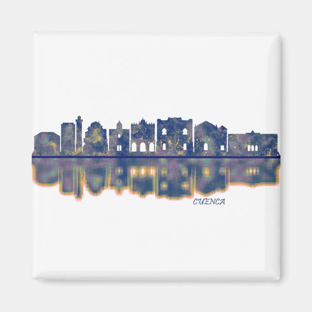 Cuenca Skyline Magnet (Front)