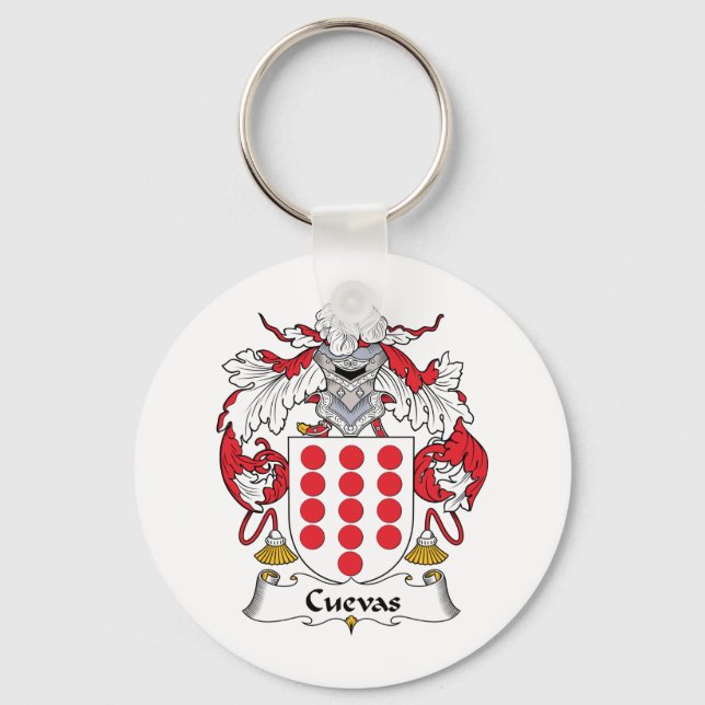 Cuevas Family Crest Key Ring (Front)