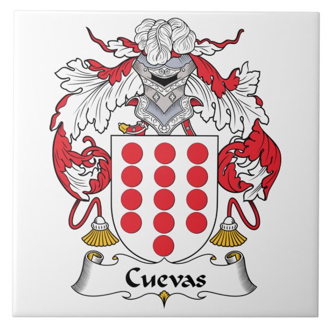 Cuevas Family Crest Tile (Front)