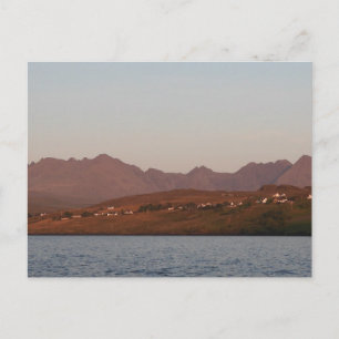 Cuillin Mountains Dramatic Terrain Celtic Art Holiday Postcard
