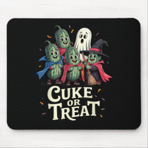 Cuke Or Treat – Funny Halloween Cuber Costume Mouse Mat