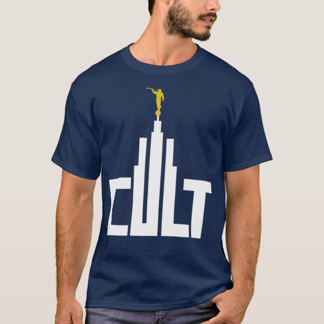CUL LDS EMPLE Angel Moroni Ex Mormon Post LDS T-Shirt (Front)
