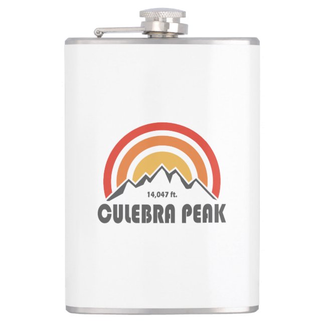 Culebra Peak Hip Flask (Front)