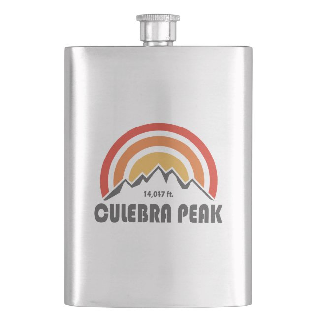 Culebra Peak Hip Flask (Front)