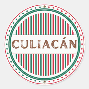Culiacan City Pride Emblem – Mexican Identity Classic Round Sticker