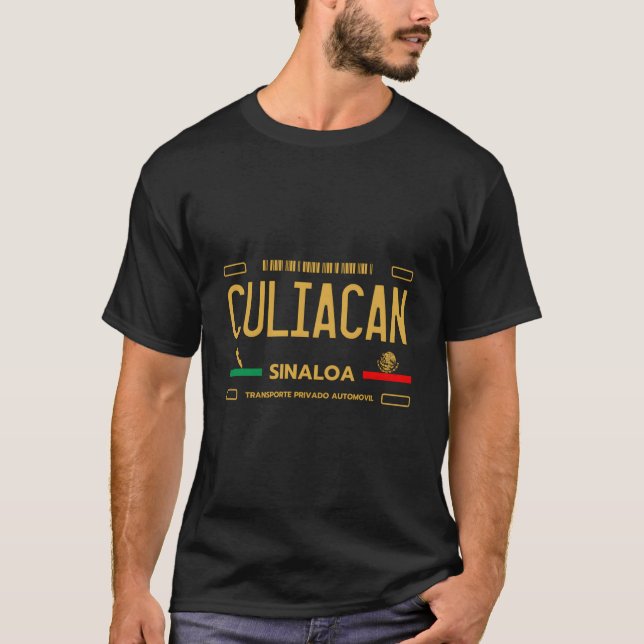 Culiacan Sinaloa License Plate Aesthetic Culiacan T-Shirt (Front)