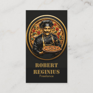 Culinary Artistry: Pizza Chef capunk 2980 Business Card
