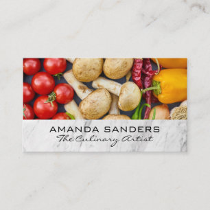Culinary Arts Fruits and Vegetables Business Card