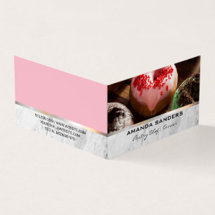 Culinary Arts Gourmet Doughnuts on Table Business Card