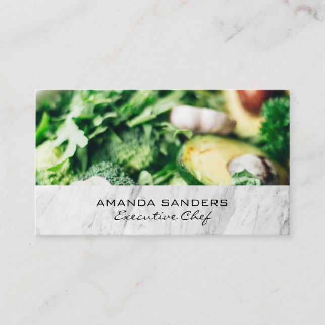 Culinary Arts | Greens Produce Business Card (Front)