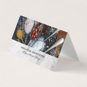 Culinary Arts   Spices Business Card