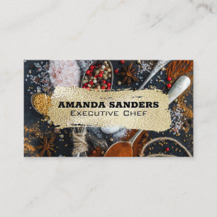 Culinary Arts   Spices on Spoons Business Card
