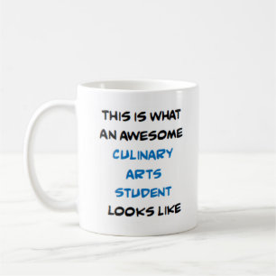 culinary arts student, awesome coffee mug