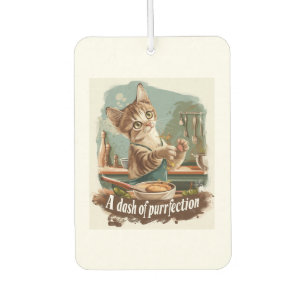 Culinary Cat Chef Car Air Freshener