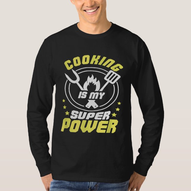 Culinary Chef Baker Cook Grill Master Cooking Is M T-Shirt (Front)