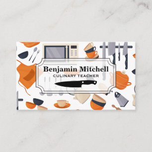Culinary Chef   Kitchen Tools Business Card