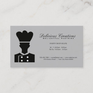 Culinary Chef   Restaurant Owner   Pastry Chef Business Card