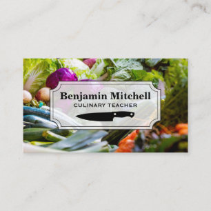 Culinary Chef   Vegetables Produce Business Card