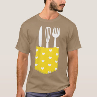 Culinary Cook Cooking Food Gourmet Meal Pocket Che T-Shirt