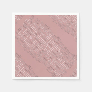 Culinary Cooking Baking Terms Cloud Napkins