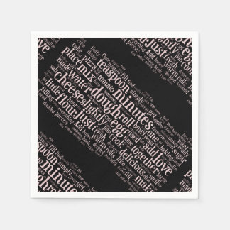 Culinary Cooking Baking Terms Cloud Napkins