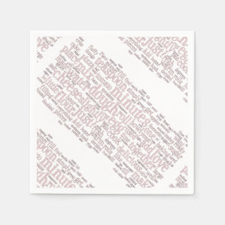 Culinary Cooking Baking Terms Cloud Napkins