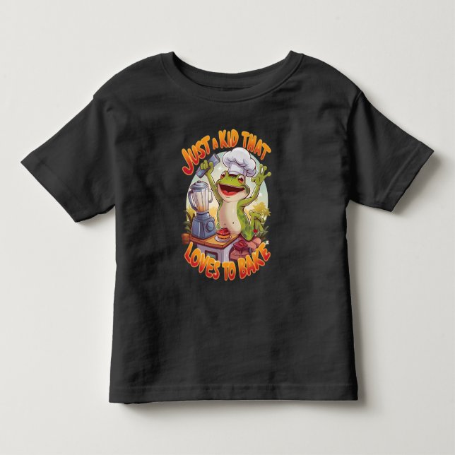 Culinary Frog: Frogtastic Blender Magic Toddler T-Shirt (Front)