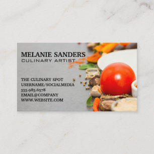 Culinary   Herbs and Spices Business Card