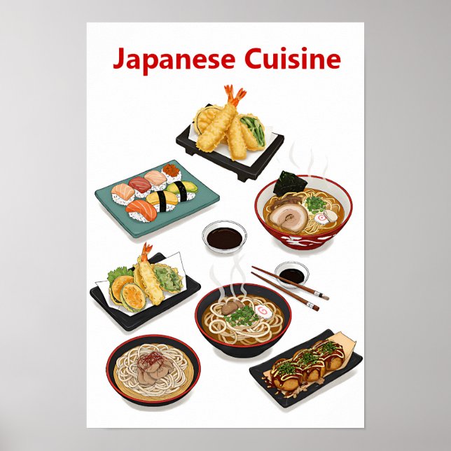 Culinary Journey Through Japanese Cuisine Poster (Front)