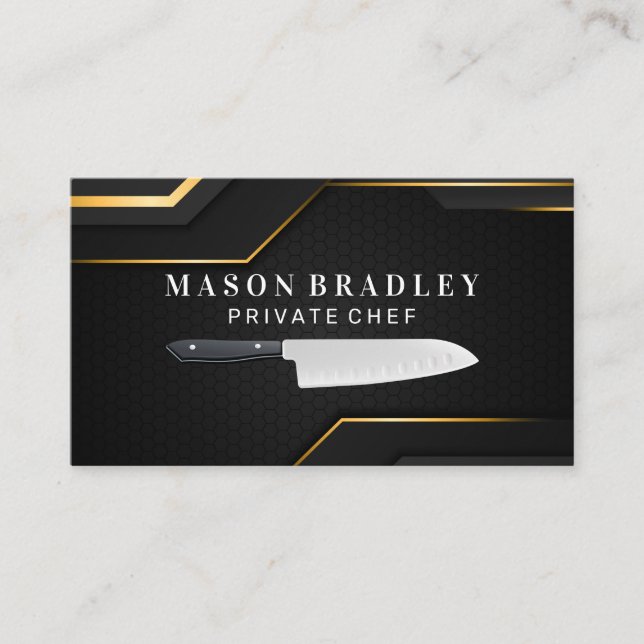 Culinary | Kitchen Knife | Cooking Business Card (Front)