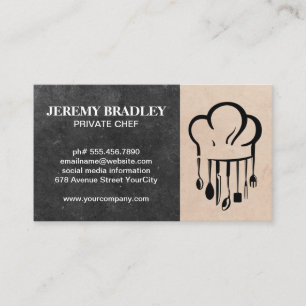 Culinary Logo Restaurant Catering Business Card