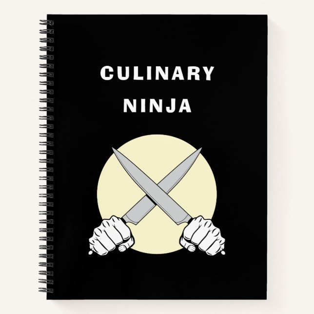 Culinary Ninja Favourite Baking Cooking Recipe Notebook (Front)