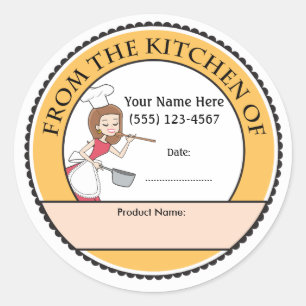 Culinary Personalised Baking Sale Labels
