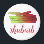 Culinary Rhubarb Stalks Vegetable Garden Food Veg Magnet<br><div class="desc">Design features an original marker illustration of stalks of rhubarb, a colorful crimson red and bright green vegetable. Rhubarb is a popular culinary ingredient often found in pies, crumbles, and other various desserts. This veggie design is also available on other products. Lots of additional food and cooking-themed designs are also...</div>