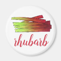 Culinary Rhubarb Stalks Vegetable Garden Food Veg