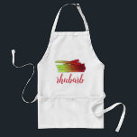Culinary Rhubarb Stalks Vegetable Garden Food Veg Standard Apron<br><div class="desc">Design features an original marker illustration of stalks of rhubarb, a colourful crimson red and bright green vegetable. Rhubarb is a popular culinary ingredient often found in pies, crumbles, and other various desserts. This veggie design is also available on other products. Lots of additional food and cooking-themed designs are also...</div>