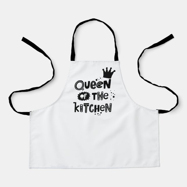 Culinary Royalty: Kitchen Queen Apron (Front)