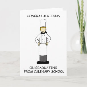 Culinary School Graduate Congratulations for Her Card