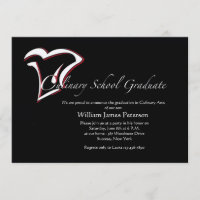 Culinary School Graduation Invitation