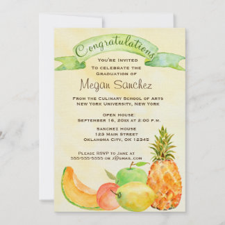 Culinary School Graduation Invitation