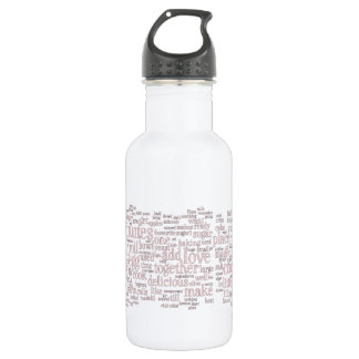 Culinary Terms Word Cloud 532 Ml Water Bottle