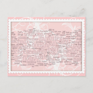 Culinary Terms Word Cloud Recipe Cards