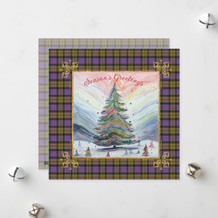 Culloden Ancient  Scottish Tartan Christmas Holiday Card