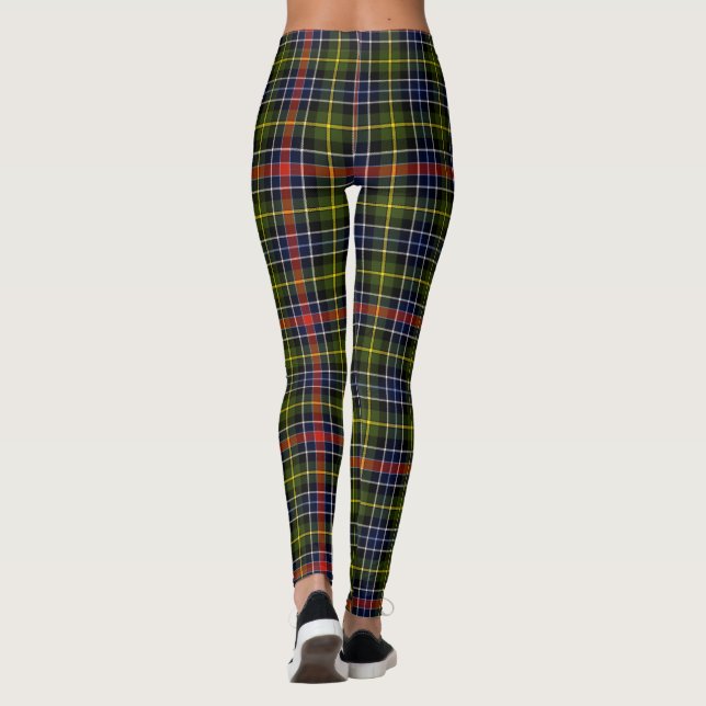Culloden Tartan Plaid  Leggings (Back)