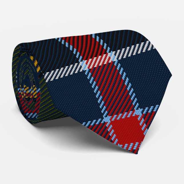 Culloden Tartan Plaid  Tie (Rolled)