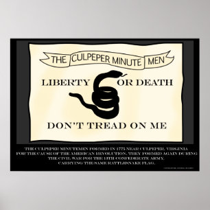 Culpeper Minutemen Flag Poster