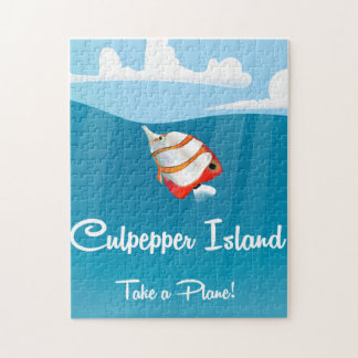 Culpepper Island vintage travel poster Jigsaw Puzzle