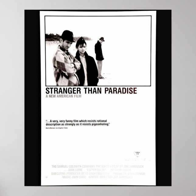 Cult Comedy Stranger than Paradise by American Aut Poster (Front)